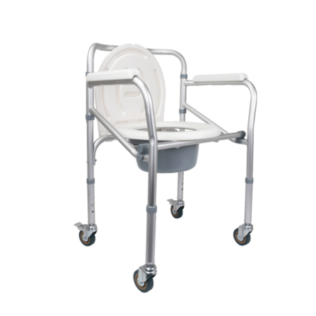 เก้าอี้นั่งถ่าย REALMED อลูมิเนียม แบบมีล้อเลื่อน_1