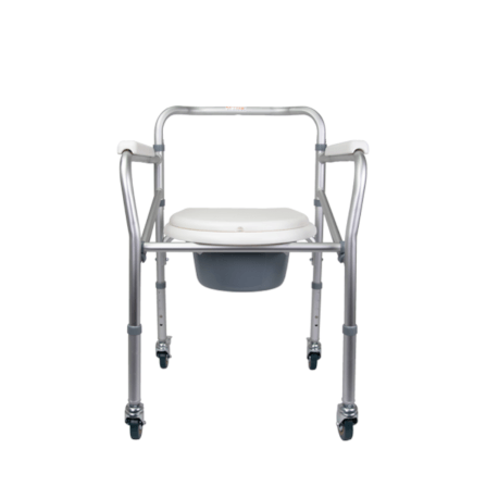 เก้าอี้นั่งถ่าย REALMED อลูมิเนียม แบบมีล้อเลื่อน_4