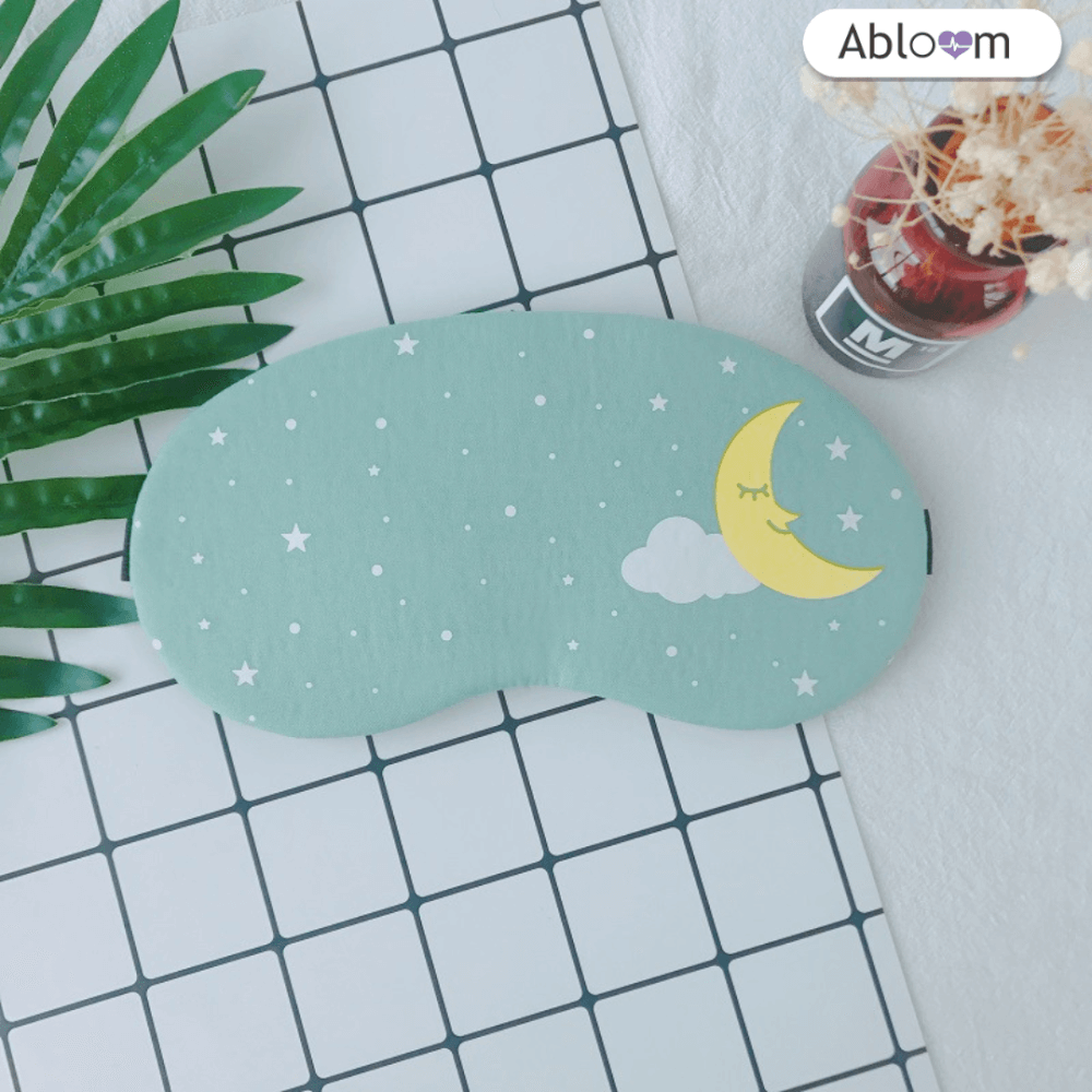 ผ้าปิดตา พร้อมเจล ABLOOM 0040033001018_สีเขียว