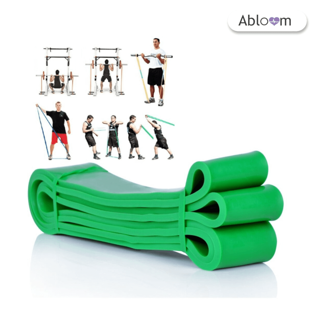 ยางยืดออกกำลังกายแบบกลม ABLOOM 0150028008011 หน้ากว้าง 5 ซม .สีเขียว
