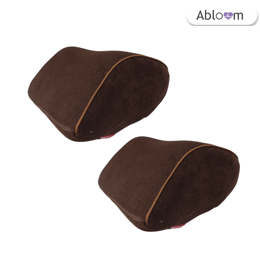 แพ็คคู่ หมอนรองคอในรถ ABLOOM_สีน้ำตาล
