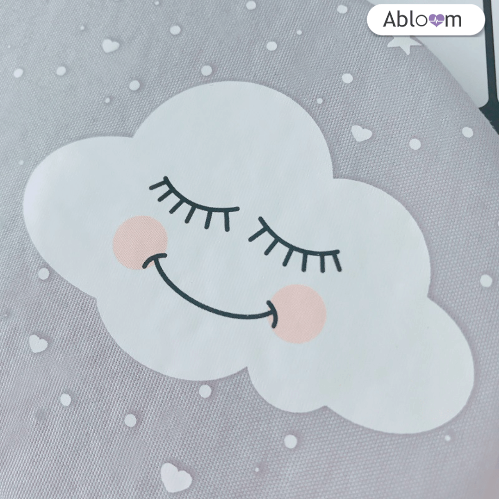 ผ้าปิดตา พร้อมเจล ABLOOM 0040033001018_เทา