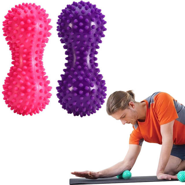 ลูกบอลนวดมีหนาม ทรงถั่ว  ABLOOM  0140004012019_ชมพู