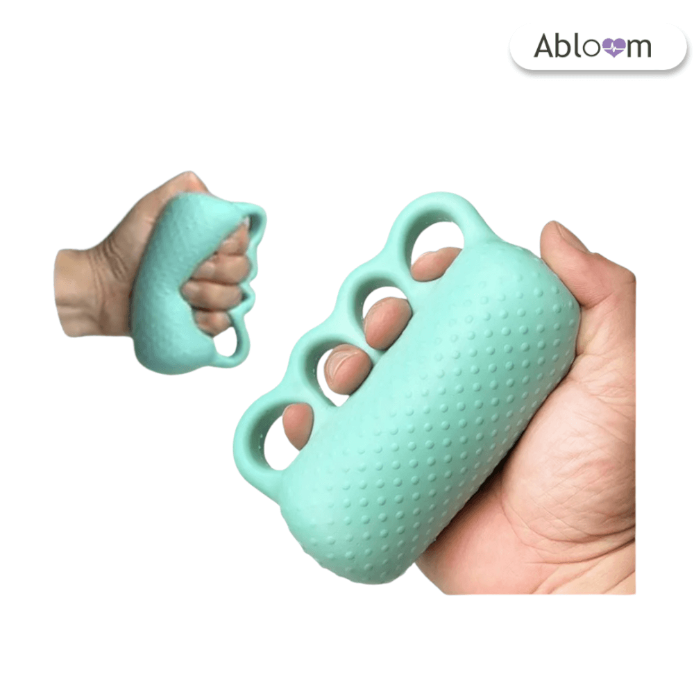 อุปกรณ์บริหารมือ ABLOOM รุ่น ล็อคนิ้ว 4 ช่อง สีเขียวพาสเทล