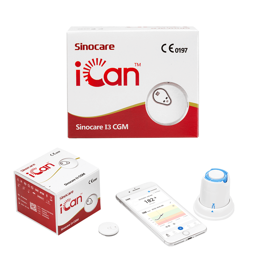 เครื่องตรวจน้ำตาลแบบต่อเนื่อง SINOCARE รุ่น  ICAN CGM 0070090003014