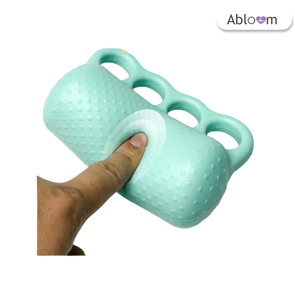 อุปกรณ์บริหารมือ ABLOOM รุ่น ล็อคนิ้ว 4 ช่อง สีเขียวพาสเทล