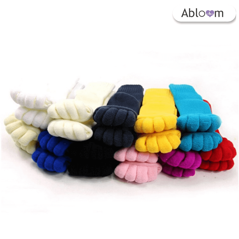ถุงเท้าใส่นอน แบบแยกนิ้ว ABLOOM 0040013011013_สีกรม