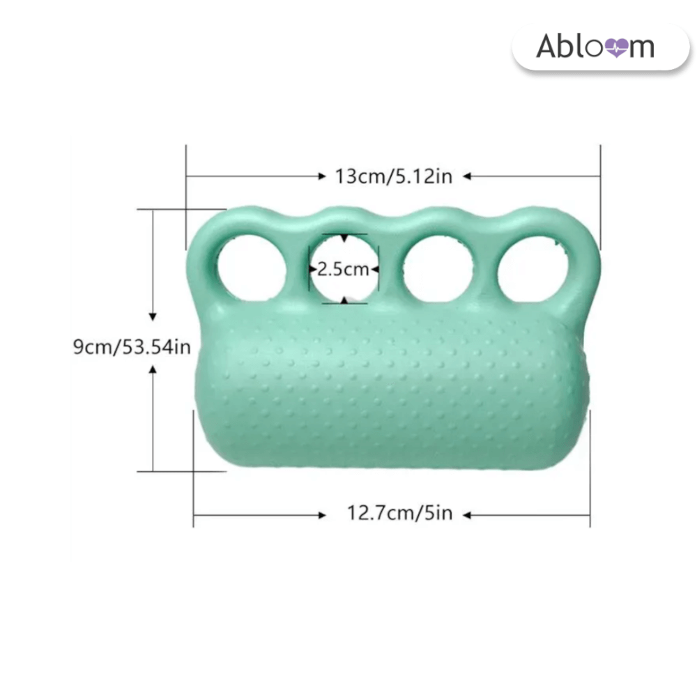อุปกรณ์บริหารมือ ABLOOM รุ่น ล็อคนิ้ว 4 ช่อง สีเขียวพาสเทล