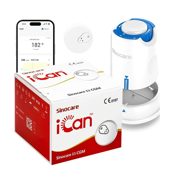 เครื่องตรวจน้ำตาลแบบต่อเนื่อง SINOCARE รุ่น  ICAN CGM 0070090003014