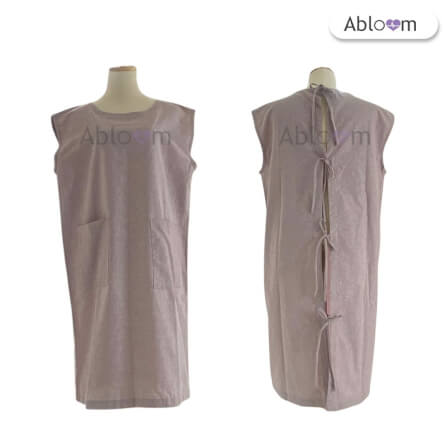 ชุดคลุม แบบผูกโบว์ด้านหลังแขนกุด ABLOOM 0040211005032_สีแดง ไซซ์ S_0