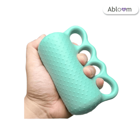 อุปกรณ์บริหารมือ ABLOOM รุ่น ล็อคนิ้ว 4 ช่อง สีเขียวพาสเทล_0