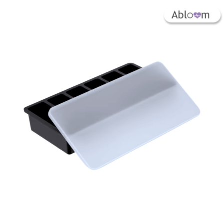 ถาดซิลิโคนแช่แข็งอาหาร  ABLOOM รุ่น 0080039001018 สีดำ_0