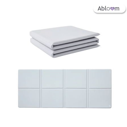เสื่อโยคะ พิลาทิส ABLOOM  รุ่นพับได้ (สีเทา)_0