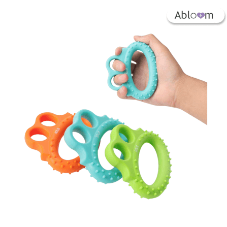 ซิลิโคนบริหารมือทรงแหวน ABLOOM  รุ่น 0060008008019 สีเหลือง 20 ปอนด์_1