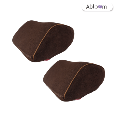 แพ็คคู่ หมอนรองคอในรถ ABLOOM_สีน้ำตาล_1