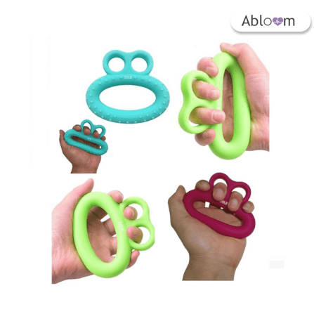 ซิลิโคนบริหารมือทรงแหวน ABLOOM  รุ่น 0060008008019 สีเหลือง 20 ปอนด์_3