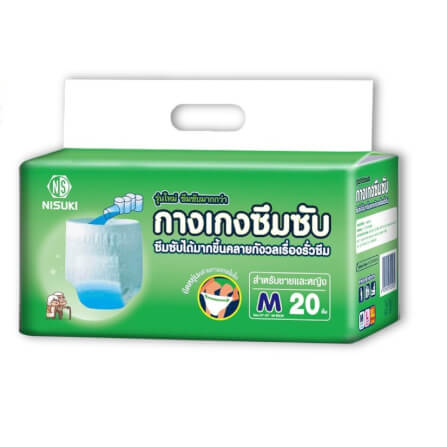กางเกงผ้าอ้อมผู้ใหญ่ NISUKI  ไซส์ M 80 ชิ้น (1 ลัง)_3