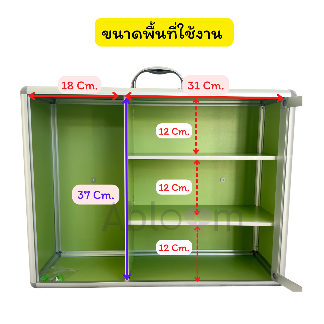 ตู้ยาประจำบ้าน แบบมีหูหิ้วและแขวนผนัง ABLOOM 0040048002017_3