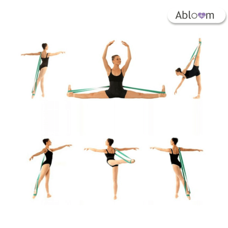 ยางยืดออกกำลังกายแบบกลม ABLOOM 0150028008011 หน้ากว้าง 5 ซม .สีเขียว_4