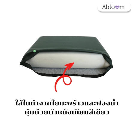 หมอนนอน ใยมะพร้าว หุ้มหนังเทียม ABLOOM 0080037001010_5