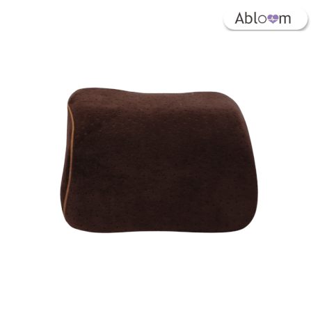 เซ็ตเบาะรองหลังและหมอนรองคอในรถ เมมโมรี่โฟม ABLOOM_สีน้ำตาล_7