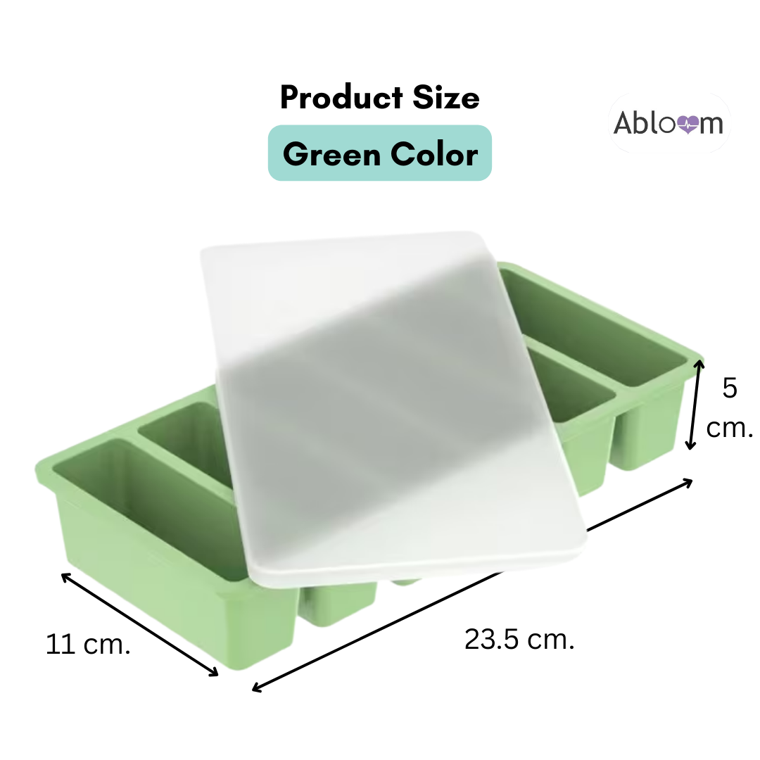 ถาดซิลิโคน ABLOOM รุ่น 0080039001018 สีเขียว_1