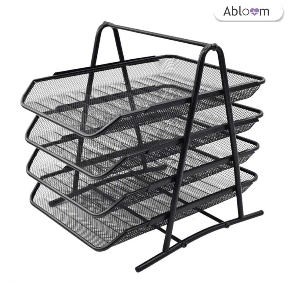 ชั้นวางเอกสาร ABLOOM 0230001004015_Black 4 ชั้น