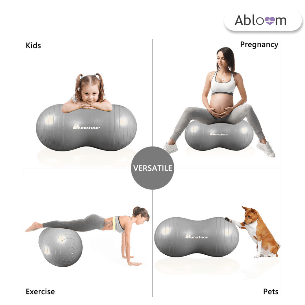  ลูกบอลโยคะ ทรงถั่ว ABLOOM 0160014011017_Silver