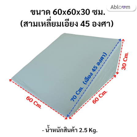 หมอนสามเหลี่ยม  รอง คอ หลัง ขา  ABLOOM 0190058003013_2