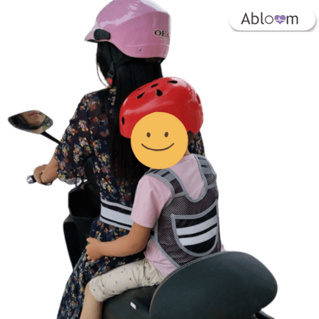 เข็มขัดนิรภัยเด็ก นั่งมอเตอร์ไซต์ ABLOOM 0080035004013_สีดำ_2