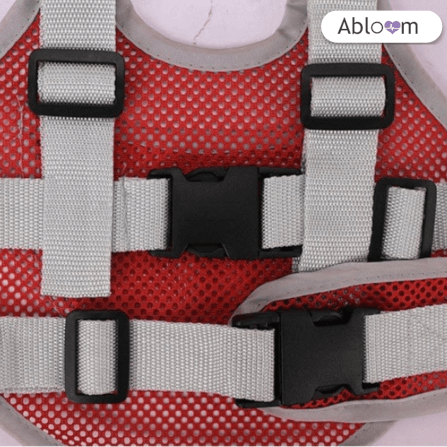 เข็มขัดนิรภัยเด็ก นั่งมอเตอร์ไซต์ ABLOOM 0080035005010_สีแดง_4
