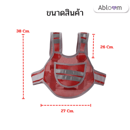 เข็มขัดนิรภัยเด็ก นั่งมอเตอร์ไซต์ ABLOOM 0080035005010_สีแดง_6