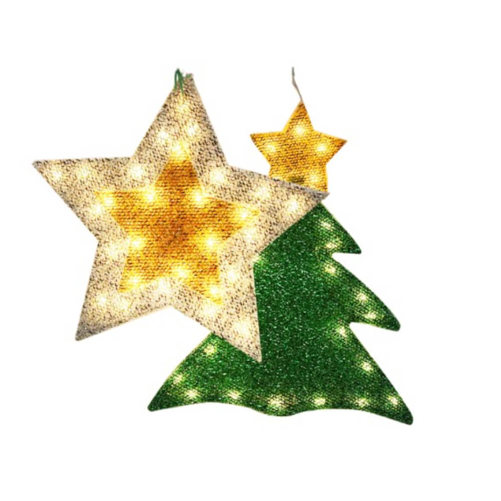 ไฟประดับคริสต์มาสโซลาร์เซลล์ THAI SUN SPORT รูปดาว รุ่น FEST0059 เปิดปิดอัตโนมัติ