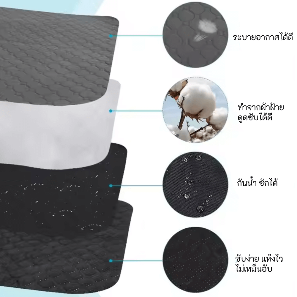 แผ่นรองฉี่สัตว์เลี้ยง THAI SUN SPORT รุ่น PET0059