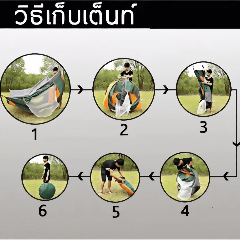 เต็นท์แคมป์ปิ้ง THAI SUN SPORT รุ่น CP-TENT-001-BU