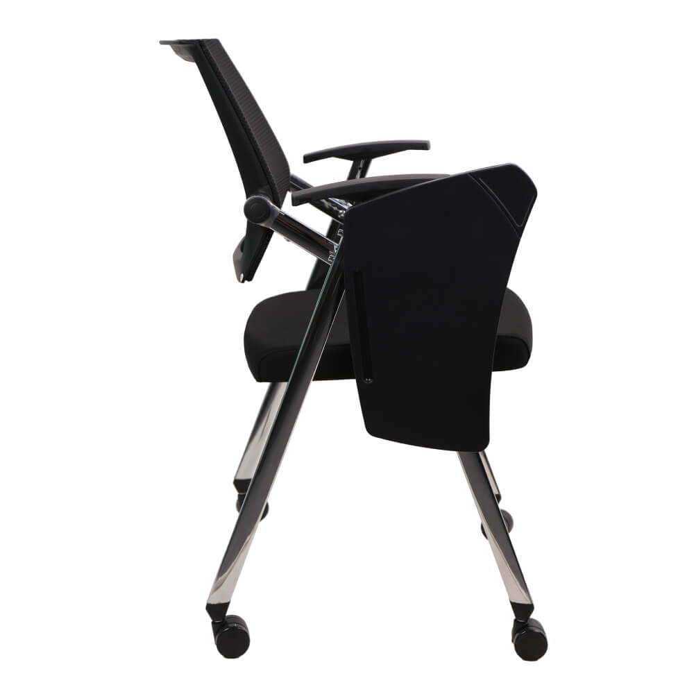 เก้าอี้สำนักงาน MEDILA รุ่น CH0229 พับได้ มีที่เท้าแขน มีแผ่นโต๊ะเลคเชอร์