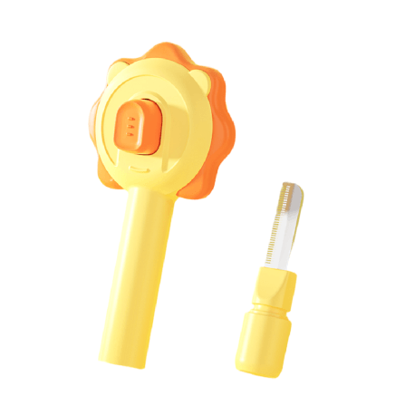 แปรงหวีขนสัตว์เลี้ยง 2 IN 1 THAI SUN SPORT รุ่น PET0015-YE สีเหลือง_0