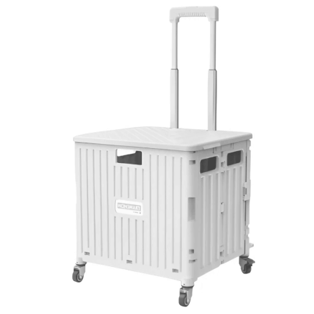 รถเข็นพับได้ THAI SUN SPORT รุ่น TROLLEY0004WH สีขาว_0
