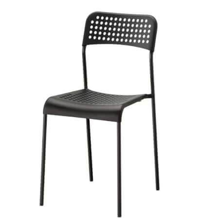 เก้าอี้พลาสติกมีพนักพิง MEDILA รุ่น CH0173BK_0