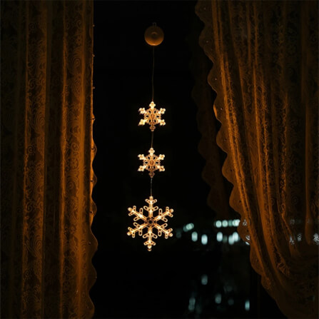 ไฟตกแต่ง LED THAI SUN SPORT รุ่น FEST0064 รูปเกล็ดหิมะ WARM WHITE_2