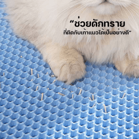 แผ่นดักทรายแมว พรม 2 ชั้น THAI SUN SPORT รุ่น PET0025-BR_3