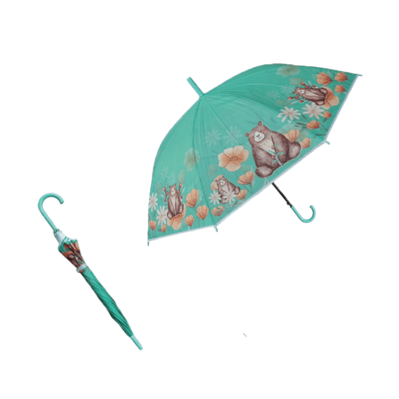ร่ม EVA THAI SUN SPORT รุ่น SSR0024GR ลายการ์ตูนดอกไม้ สีเขียว_3