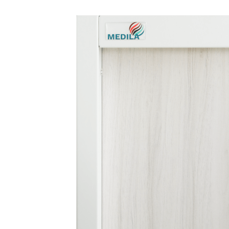ตู้เสื้อผ้าเหล็กพร้อมกระจกเงา MEDILA รุ่น SH0206WH-WD-BE ลายไม้สีเบจ_5