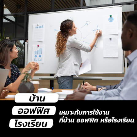กระดานไวท์บอร์ดขาตั้ง 2 หน้า MEDILA รุ่น WB03-90-150-WH ขนาดกระดาน 90*150 ซม. พลิกกระดานในตัวได้_6