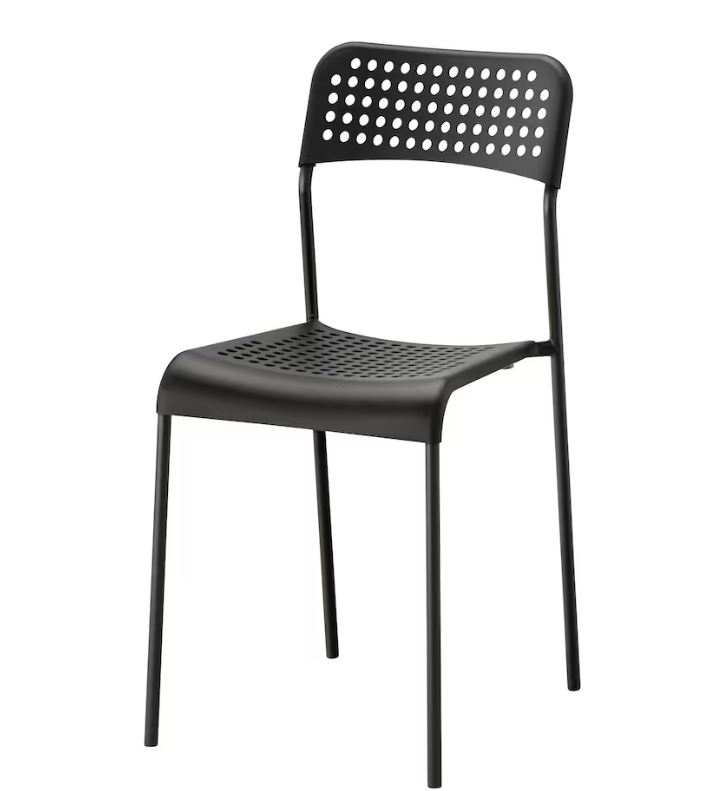 เก้าอี้พลาสติกมีพนักพิง MEDILA รุ่น CH0173BK