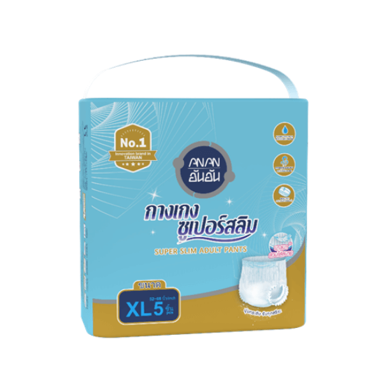 ผ้าอ้อมผู้ใหญ่แบบกางเกง ANAN ไซซ์ XL 5 ชิ้น X 1 แพ็ค_0