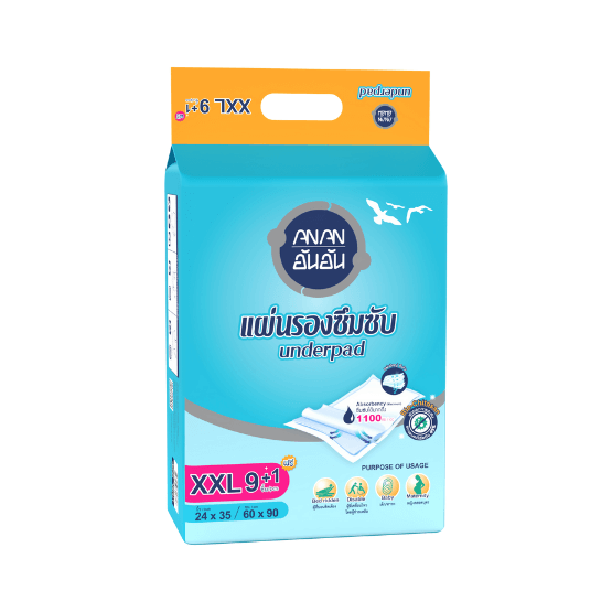 แผ่นรองซึมซับ ANAN ไซซ์ XXL 10 ชิ้น X 1 แพ็ค_1