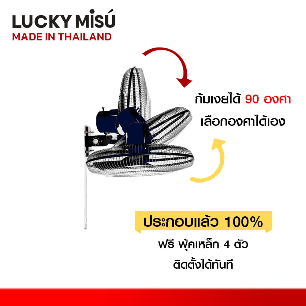 พัดลมอุตสาหกรรม 24 นิ้ว LUCKY MISU LM9251 ดำ_5