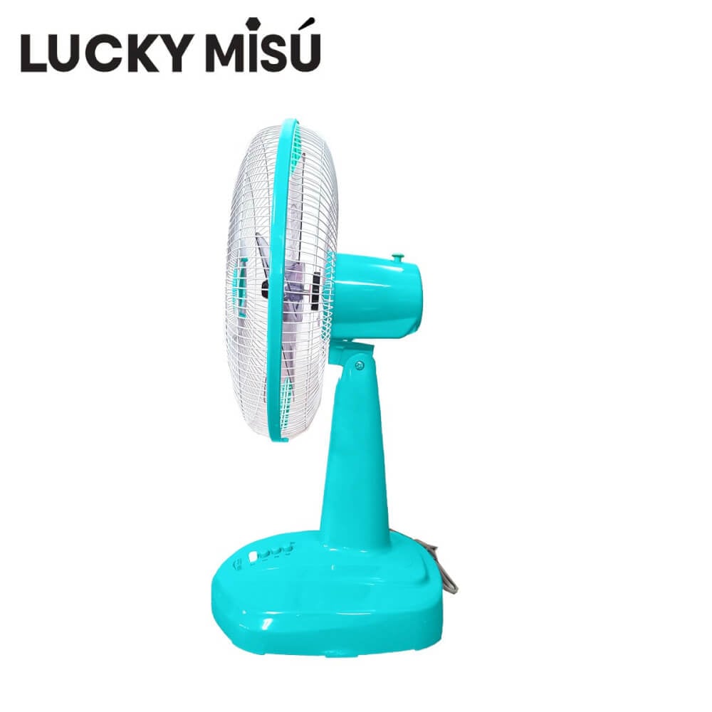 พัดลมตั้งโต๊ะ 16 นิ้ว LUCKY MISU LM629 สีเขียวน้ำทะเล (สีฟ้า)_3