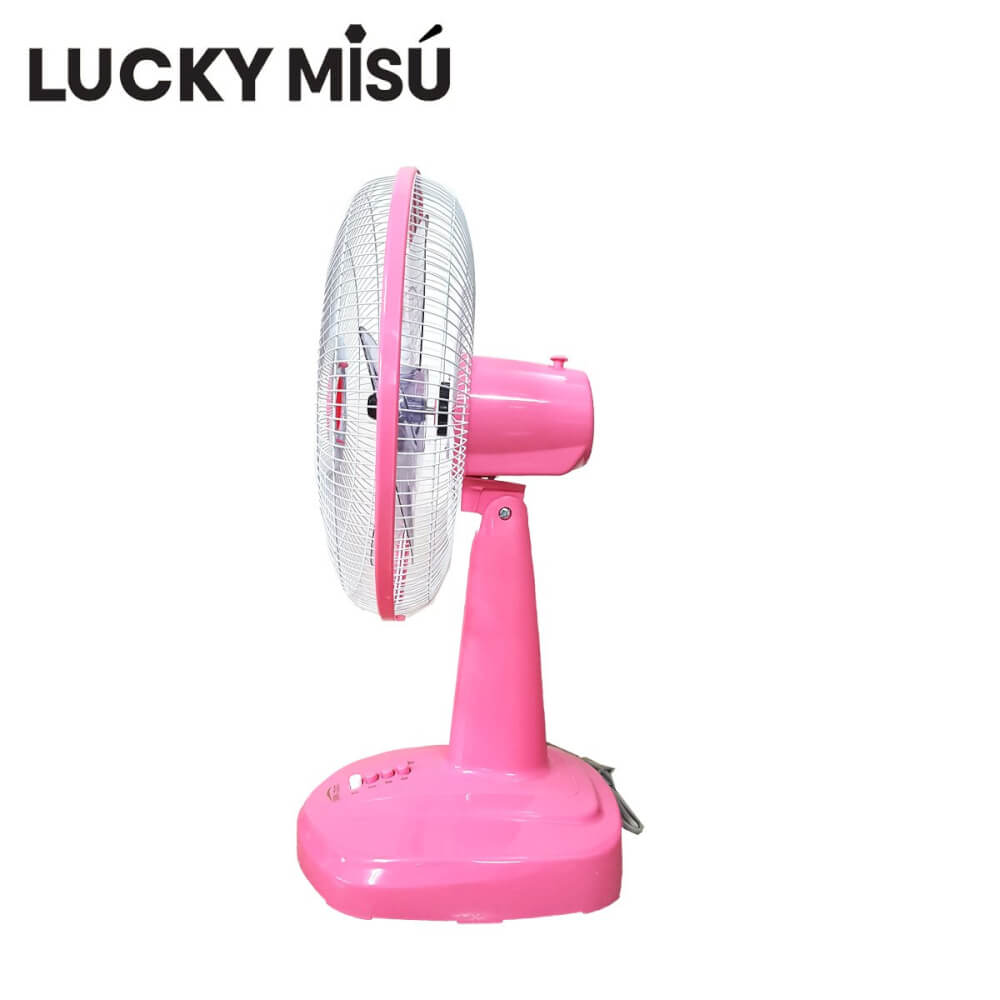 พัดลมตั้งโต๊ะ 16 นิ้ว LUCKY MISU LM629 สีชมพู_3
